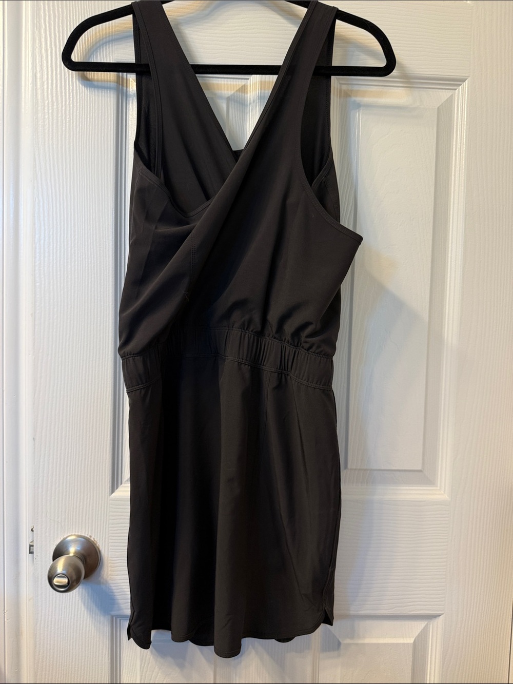 Patagonia Black Sleeveless Drawstring Waist Dress - Picture 3 of 5